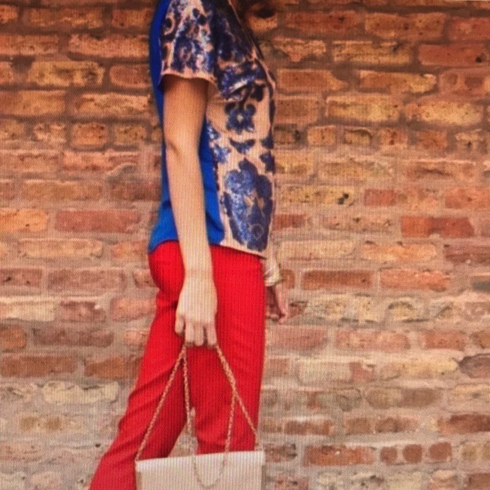 Tracy Reese Neiman Marcus Blue Sequin Blouse - Picture 3 of 4